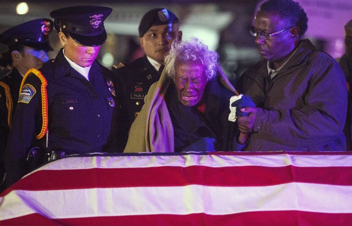 94 year old widow receives remains of her fallen husband, six decades after his death