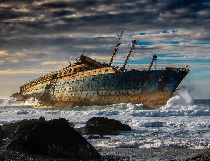 25. Wreck of the SS America - Fuerteventura, Canary Islands