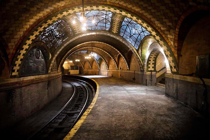 28. The Abandoned City Hall Subway Stop in New York, U.S.A.