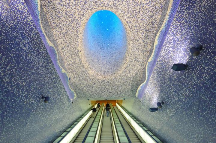 Metro station in Naples, Italy