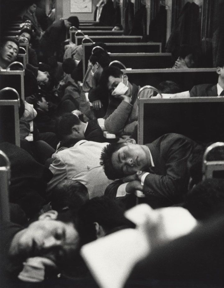6. Early morning train in Japan, 1964