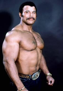 13. Dwayne The Rock Johnson's father, and retired professional wrestler, Rocky Johnson in the 1980s.