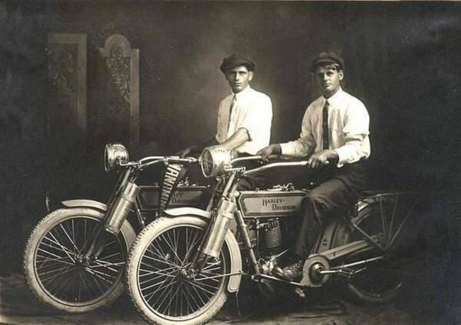 23. William Harley and Arthur Davidson, 1914 -- The Founders of Harley Davidson Motorcycles