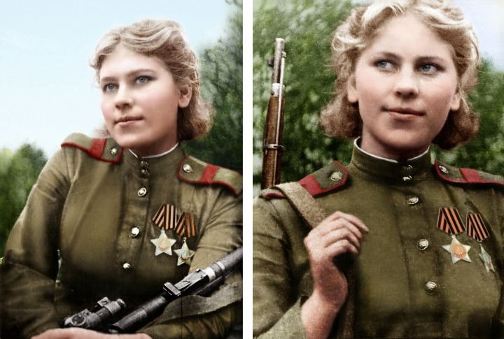 33. Roza Shanina, 19-year-old Russian WWII sniper with 54 confirmed kills in 1944