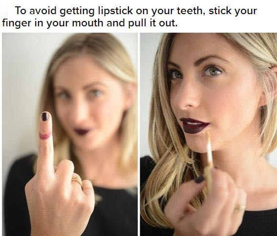 lipstick off your teeth
