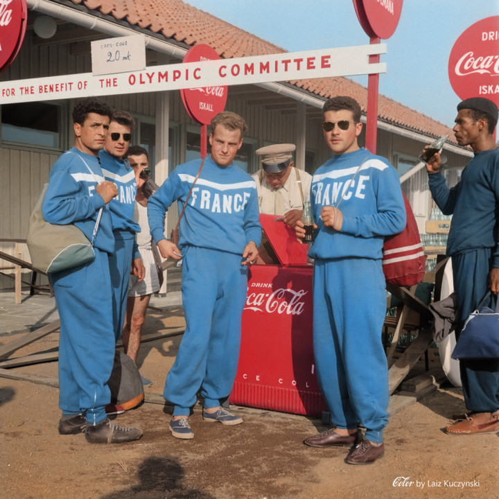 25. Coca-Cola vending point at the Helsinki Summer Olympics – (July 18, 1952)