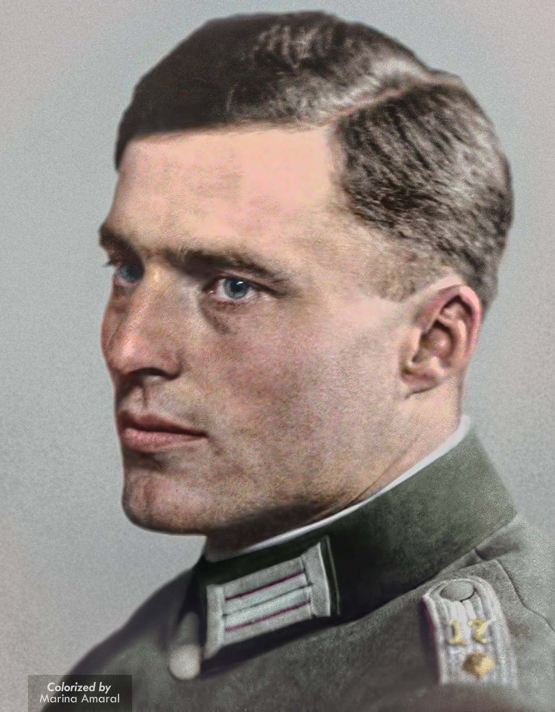 38. The German officer who tried to kill Adolf Hitler. Col. Claus Schenk Graf Von Stauffenberg