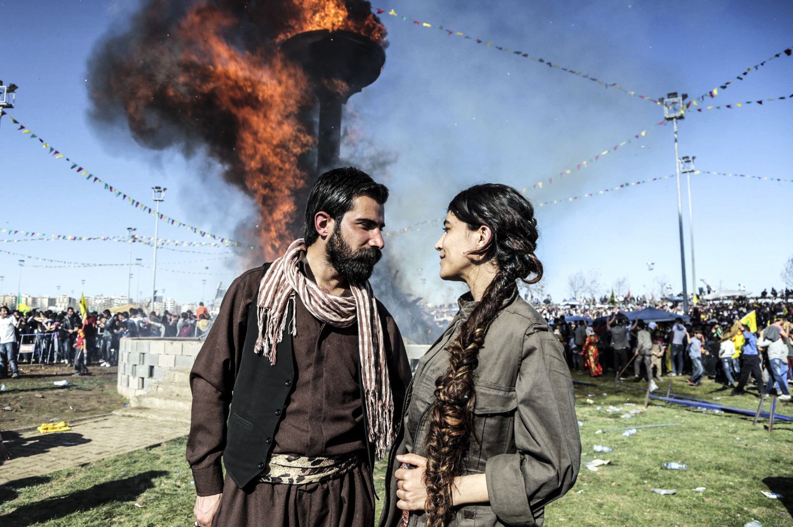 16. Kurdish Couple during the 2016 Newroz Celebrations