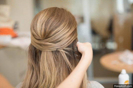 17a. Create an easy, cool updo in seconds with just bobby pins