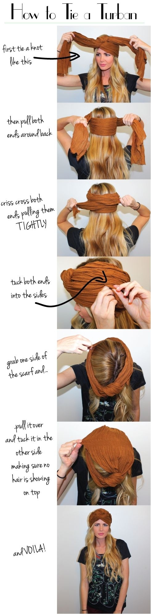 27. Cover a bad hair day with a turban
