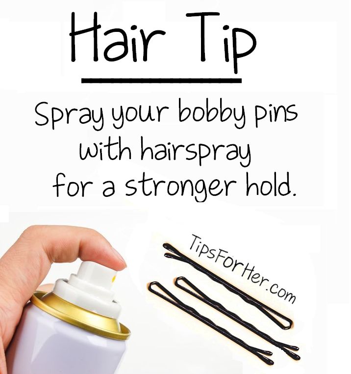 3. hairspray bobby pins2