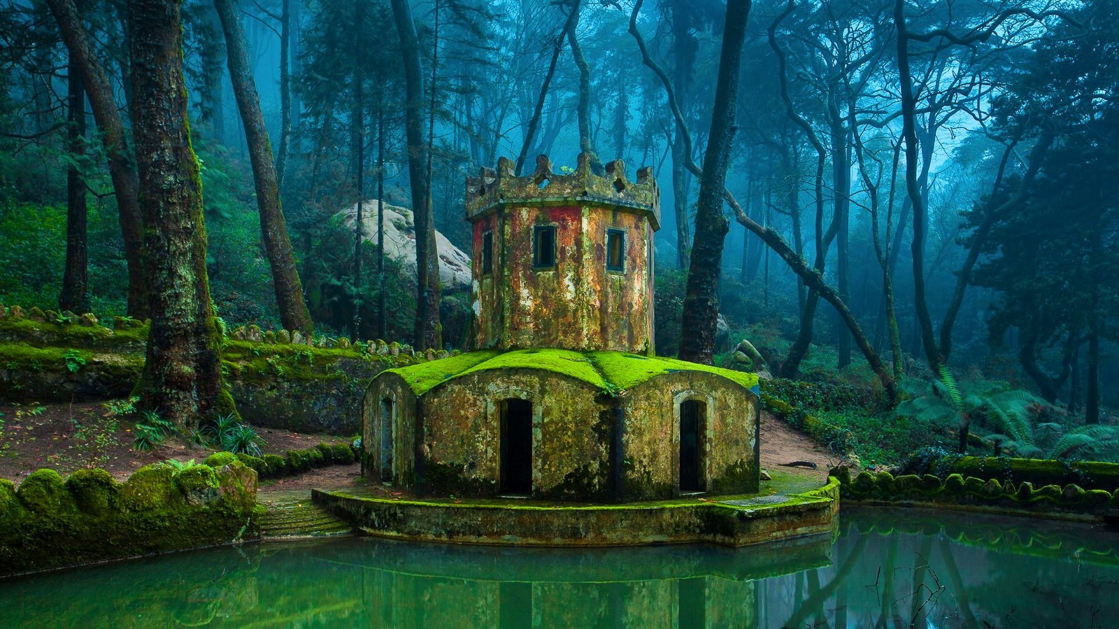 4. The ruins of an old castle in Sintra, Portugal