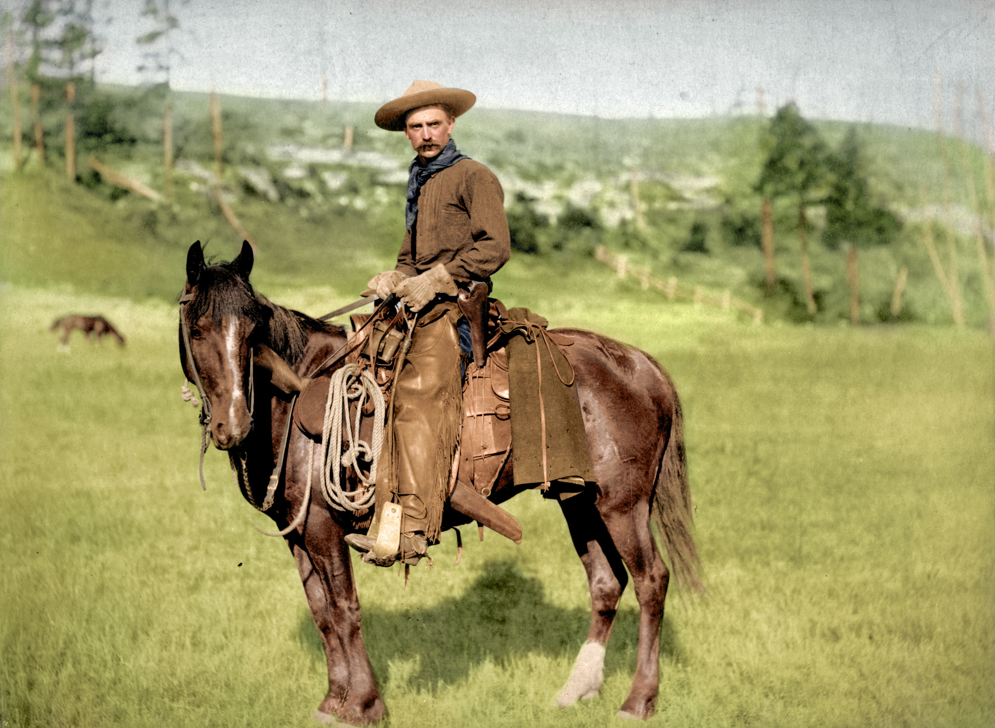 12. A real Cow Boy, c. 1888, Sturgis, Dakota Territory
