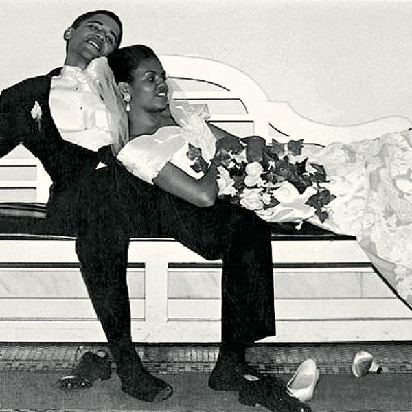 22. The Obama's on their wedding day, 1992.