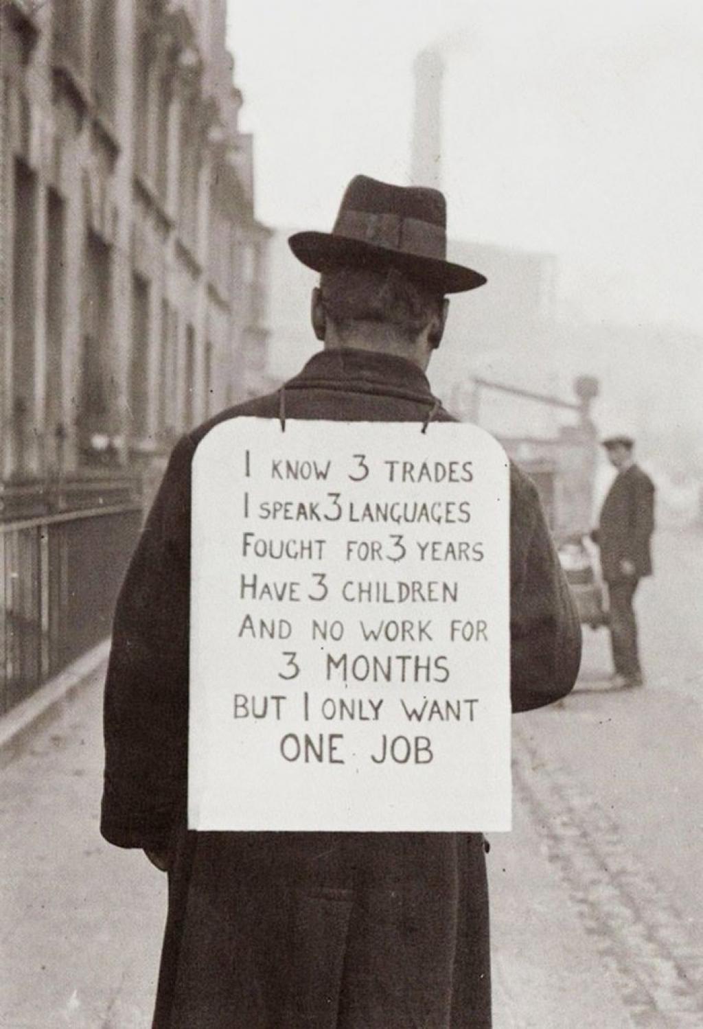 24. Job hunting in 1930 during the great depression of 1930